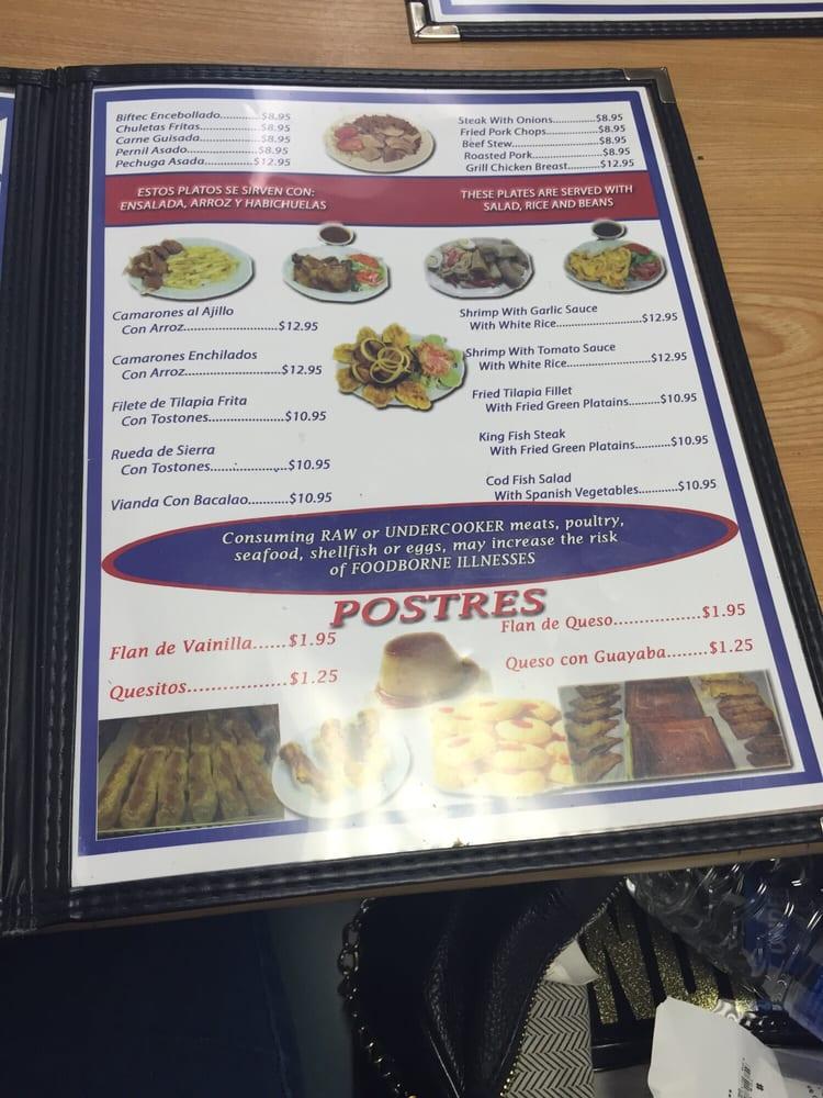 Menu at Kissimmee Bakery, Kissimmee