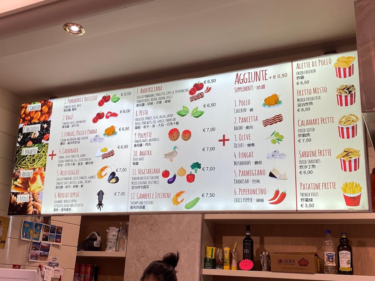Menu da Pasta Go ・ Espresso fast food, Venezia