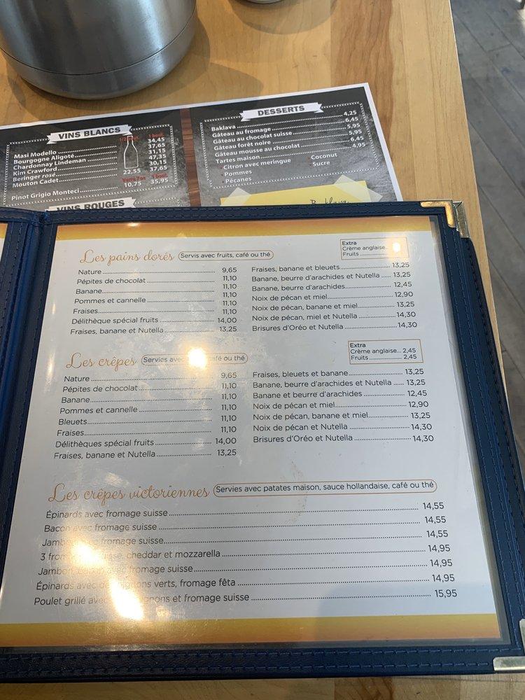 Menu at Restaurant Delitheque Rosemont, Montréal