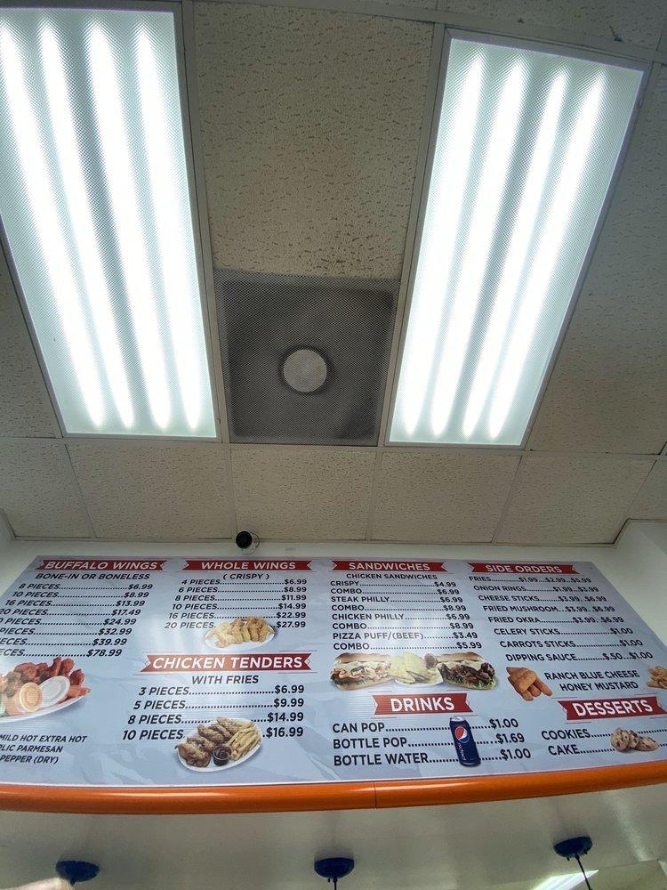 Menu at Tasty Wings & Sandwiches fast food, Champaign