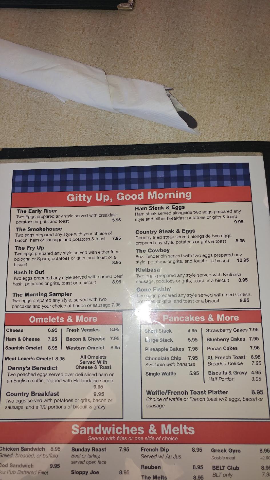 Menu at Happy Chef Restaurant, Lake Placid