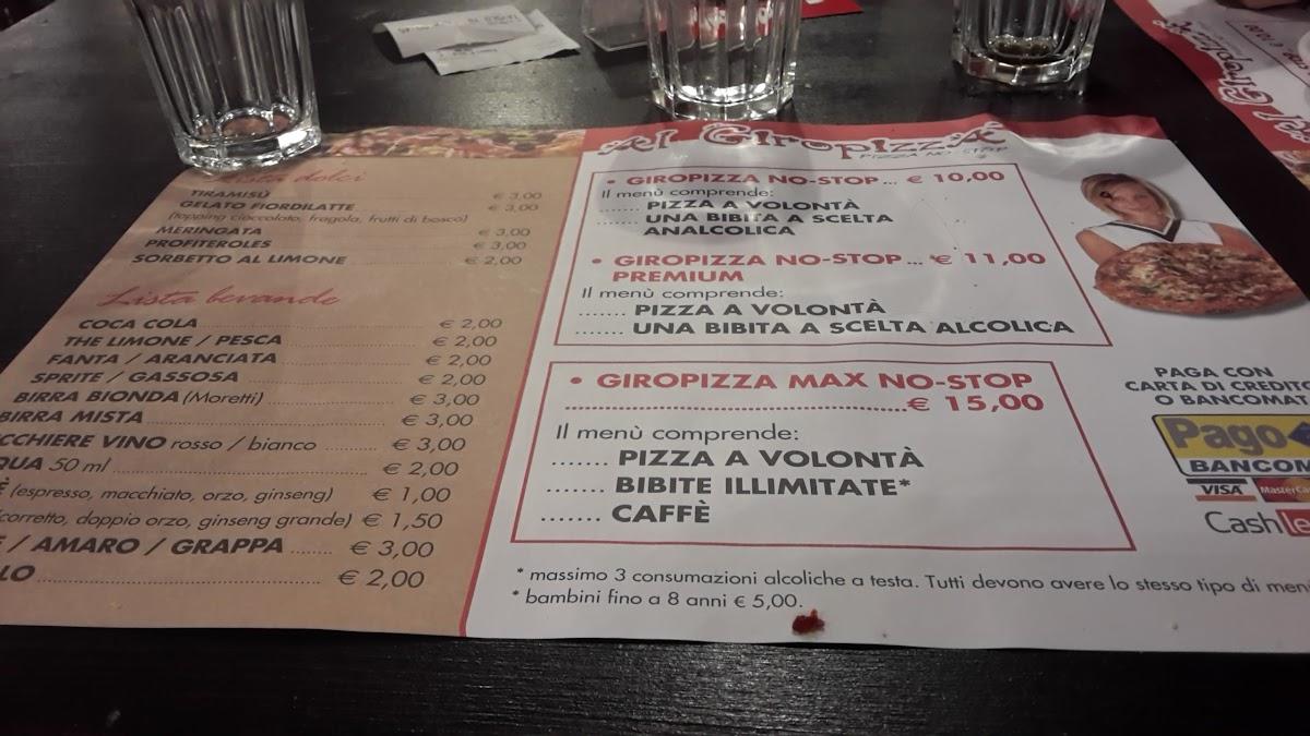 Speisekarte von Al Giropizza Cavernago, Triangolo di Cavernago