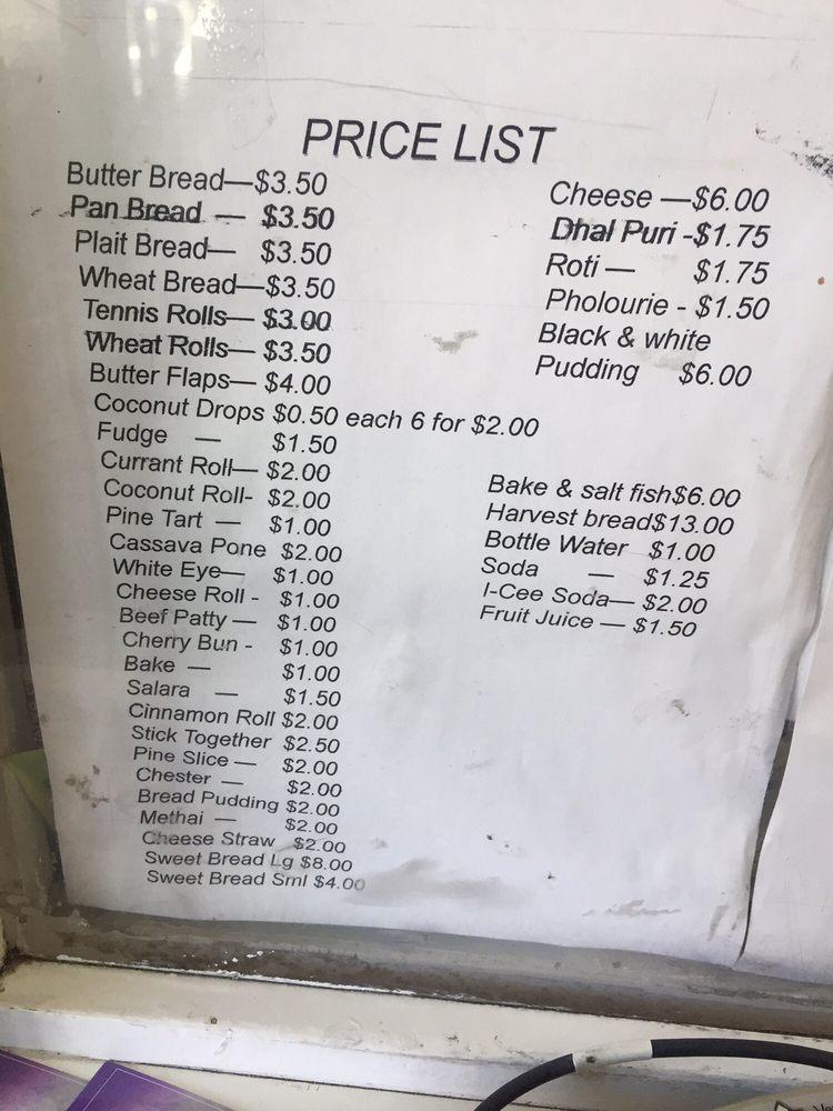 Menu at Pam's Bakery & Cake Decorating Inc, New York City