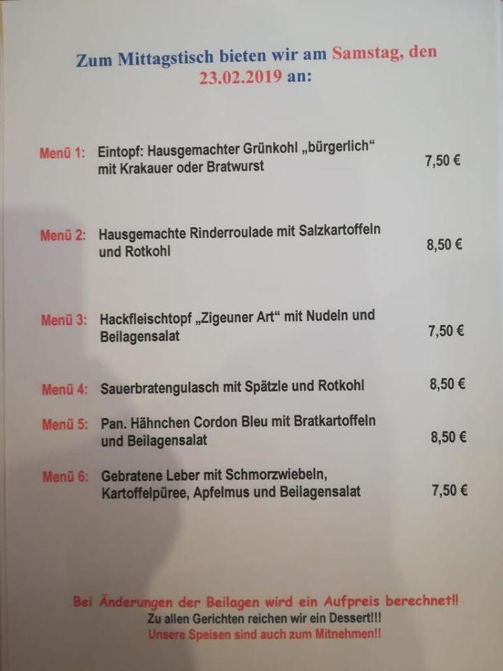 Menu at Imbiss Mahlzeit pub & bar, Aldenhoven