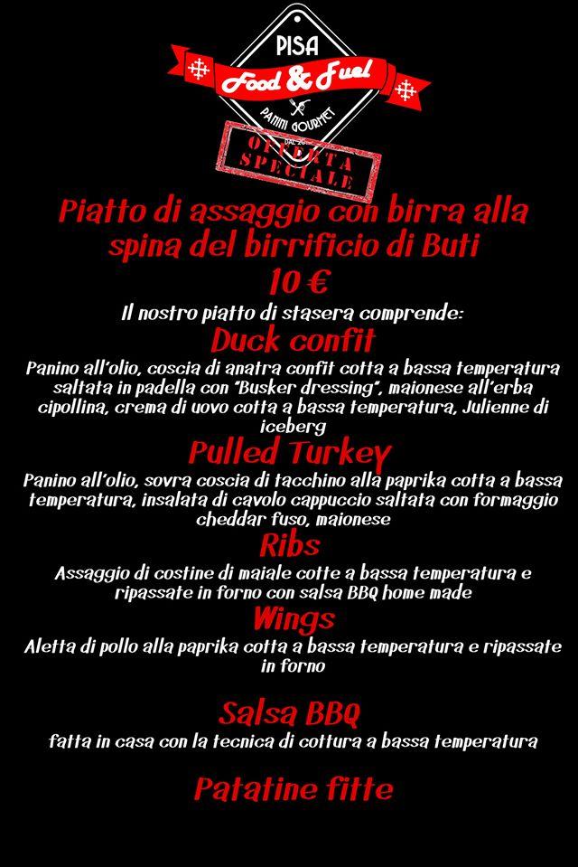 Speisekarte von Food&Fuel restaurant, Cascina