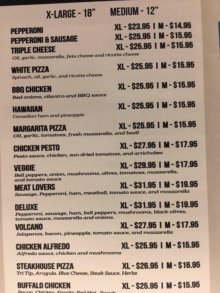 Menu at CRUST KITCHEN pizzeria, San Diego