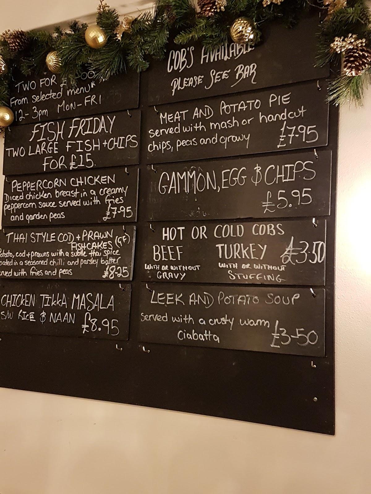 Menu at The Willowbrook pub & bar, Nottingham