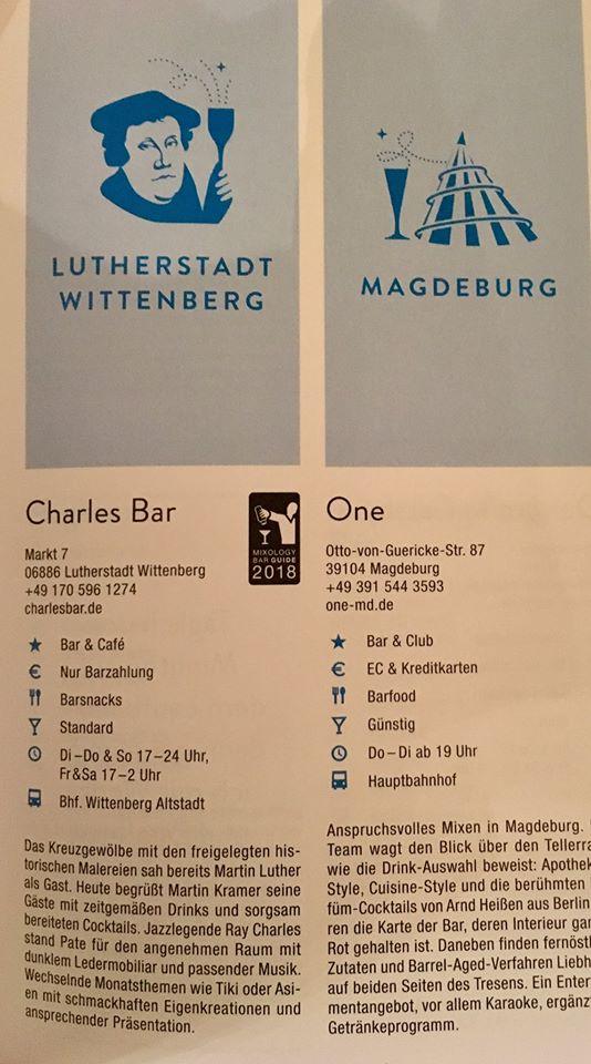 Speisekarte von Charles Bar, Lutherstadt Wittenberg
