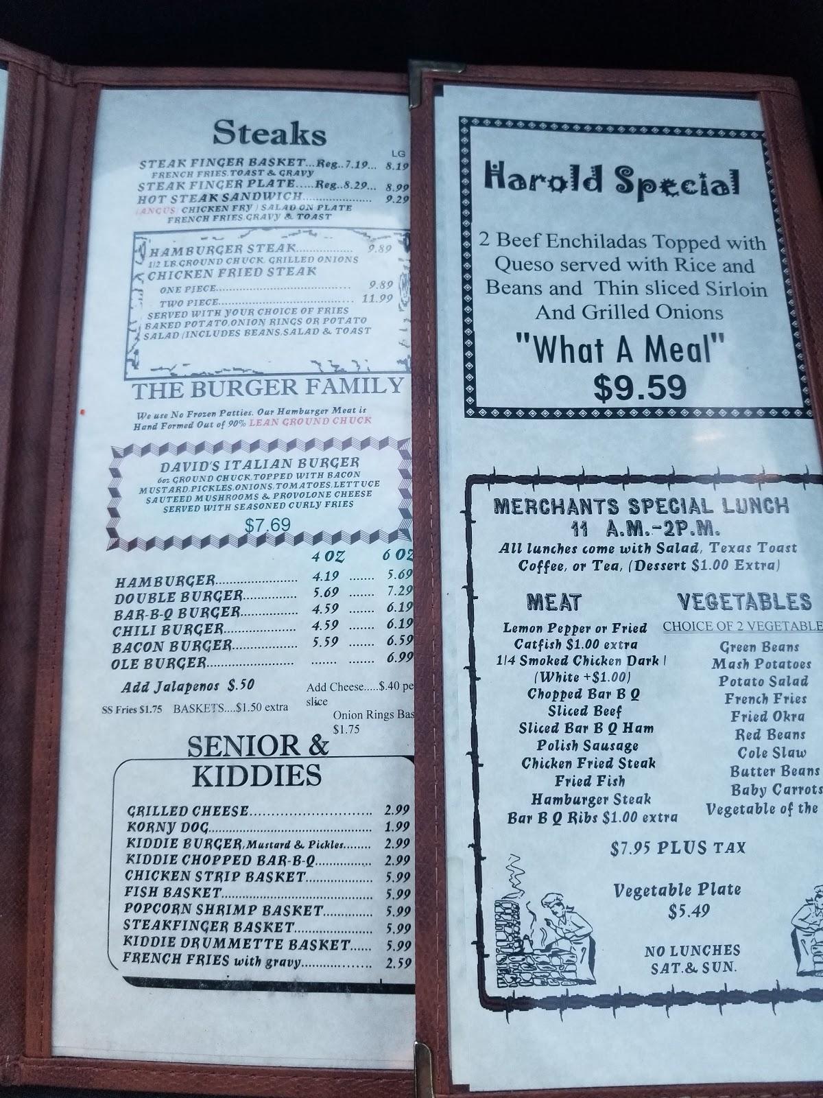 Menu at Dairy Land Drive Inn BBQ, Jacksboro