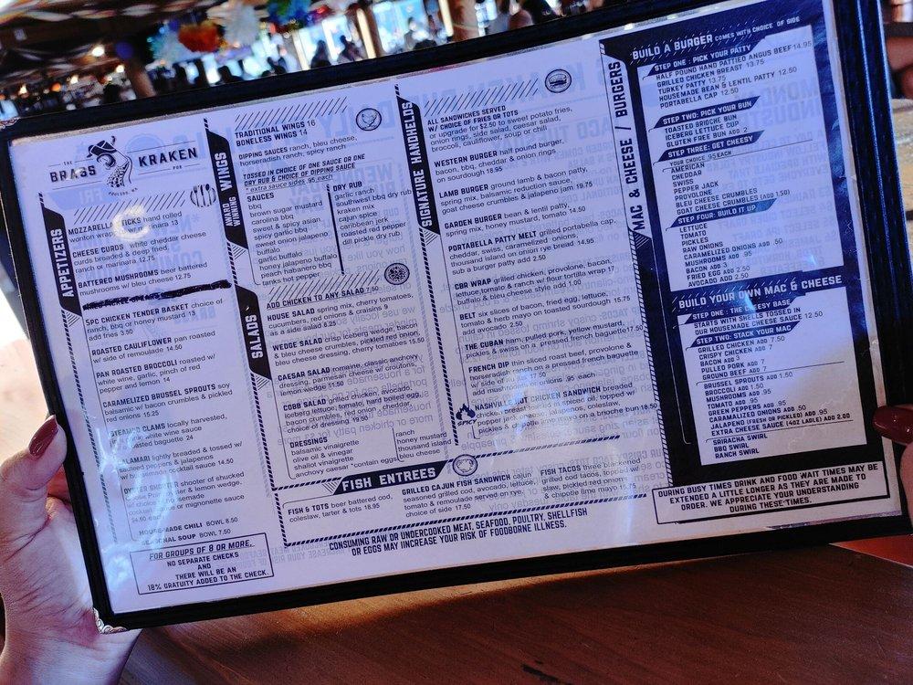 Menu at The Brass Kraken Pub, Poulsbo