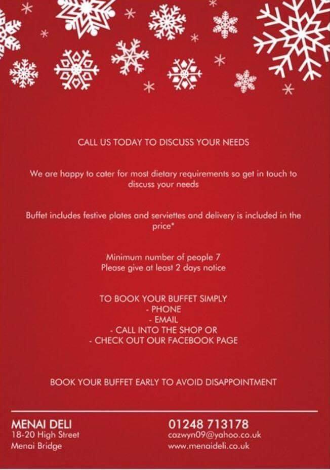 Menu at Menai Deli Sandwich Bar, Menai Bridge