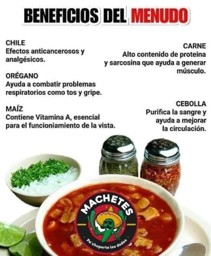 Carta del restaurante Los Machetes del Valle, Valle del Santiago