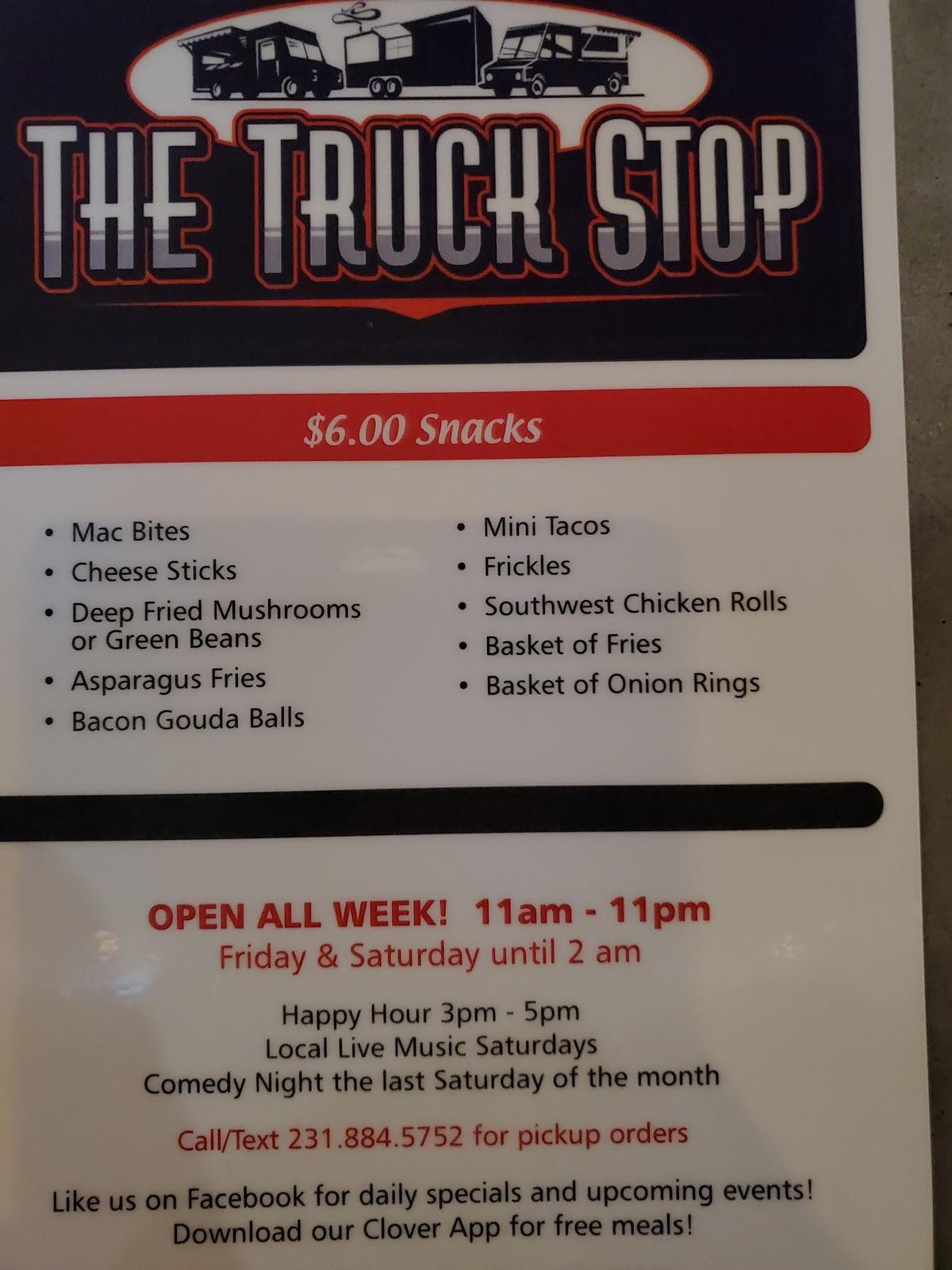 Menu at The Truck Stop restaurant, Cadillac