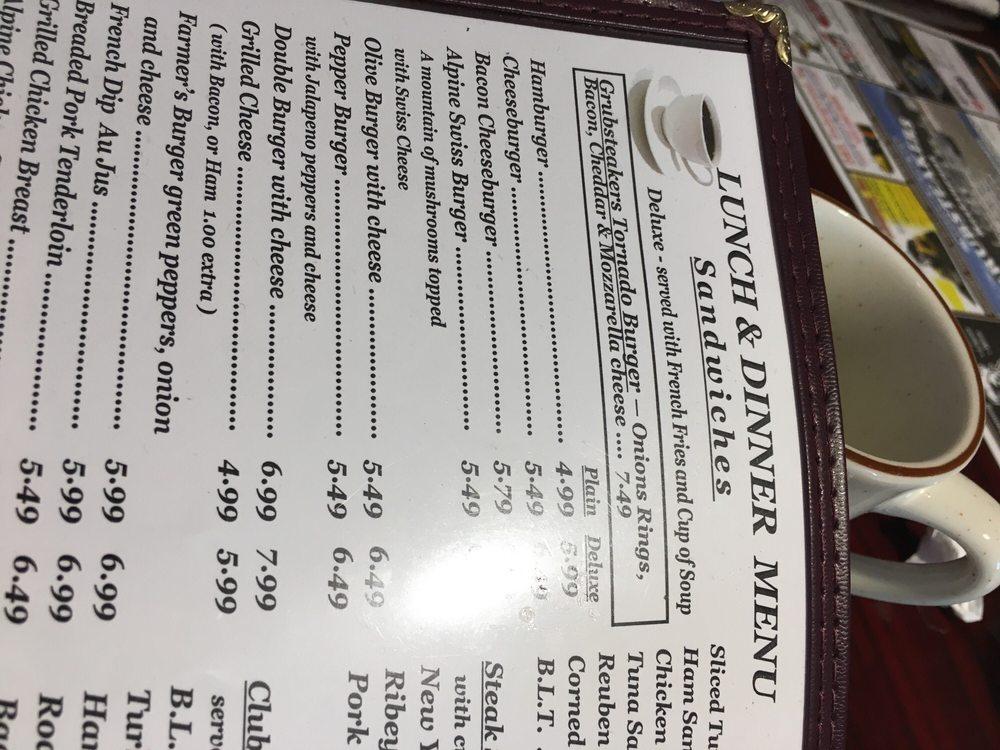 Menu at Grubsteakers Restaurant, Rochelle