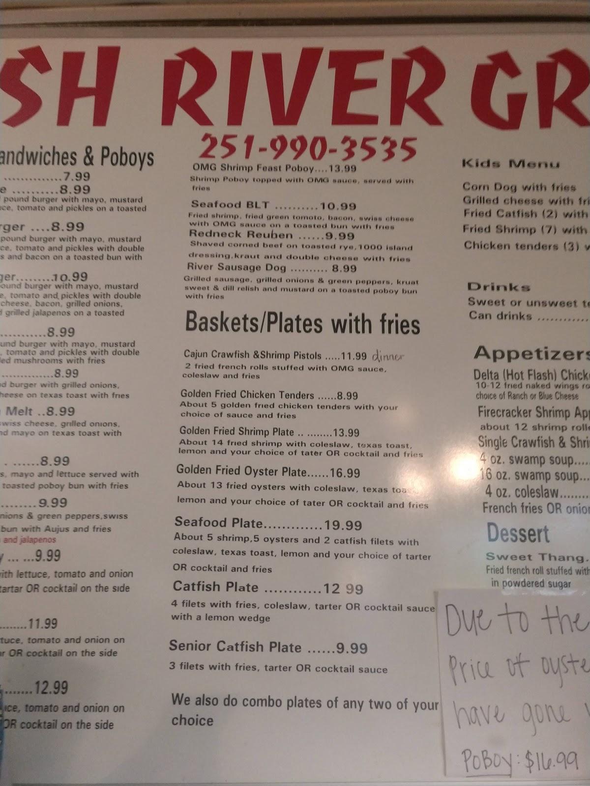 Menu at grill 32 restaurant fairhope co rd 32