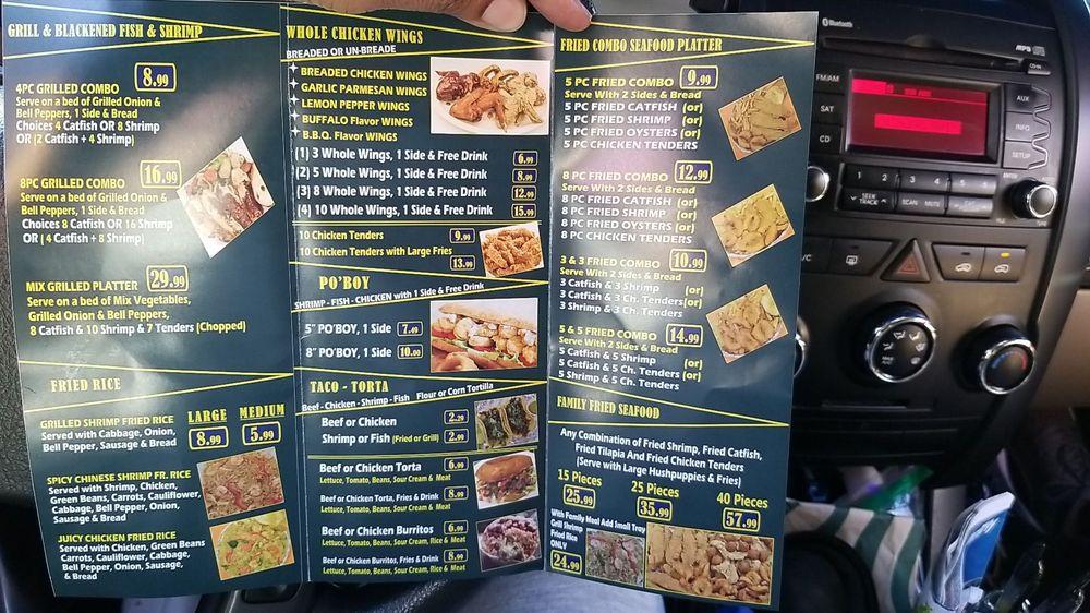 Menu at Fish Place fast food, Houston, Aldine Westfield Rd