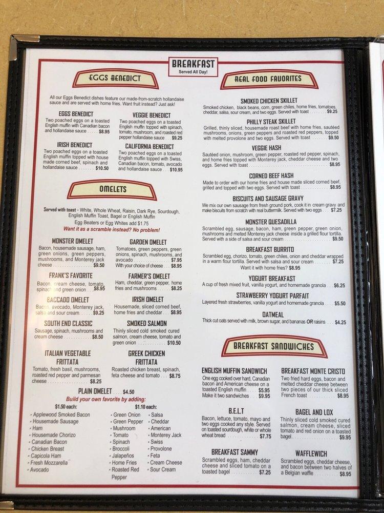 Menu At Real Food Cafe Grand Rapids Eastern Ave SE