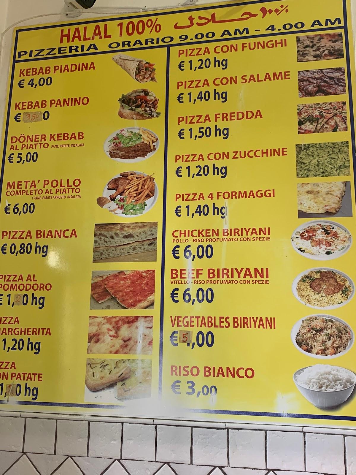 Menu da Pizza's house halal ristorante, Roma