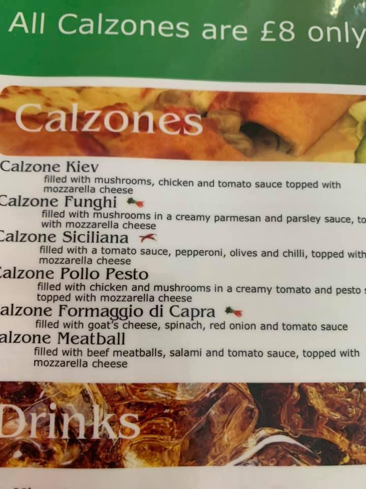 Menu at Pizza Man Market Harborough pizzeria, Market Harborough