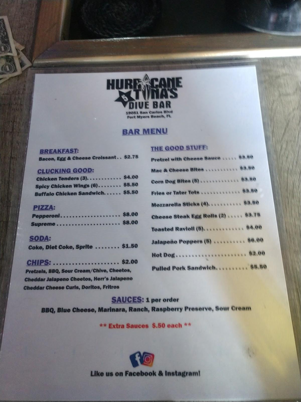 menu-at-hurricane-tinas-5-star-dive-bar-fort-myers-beach