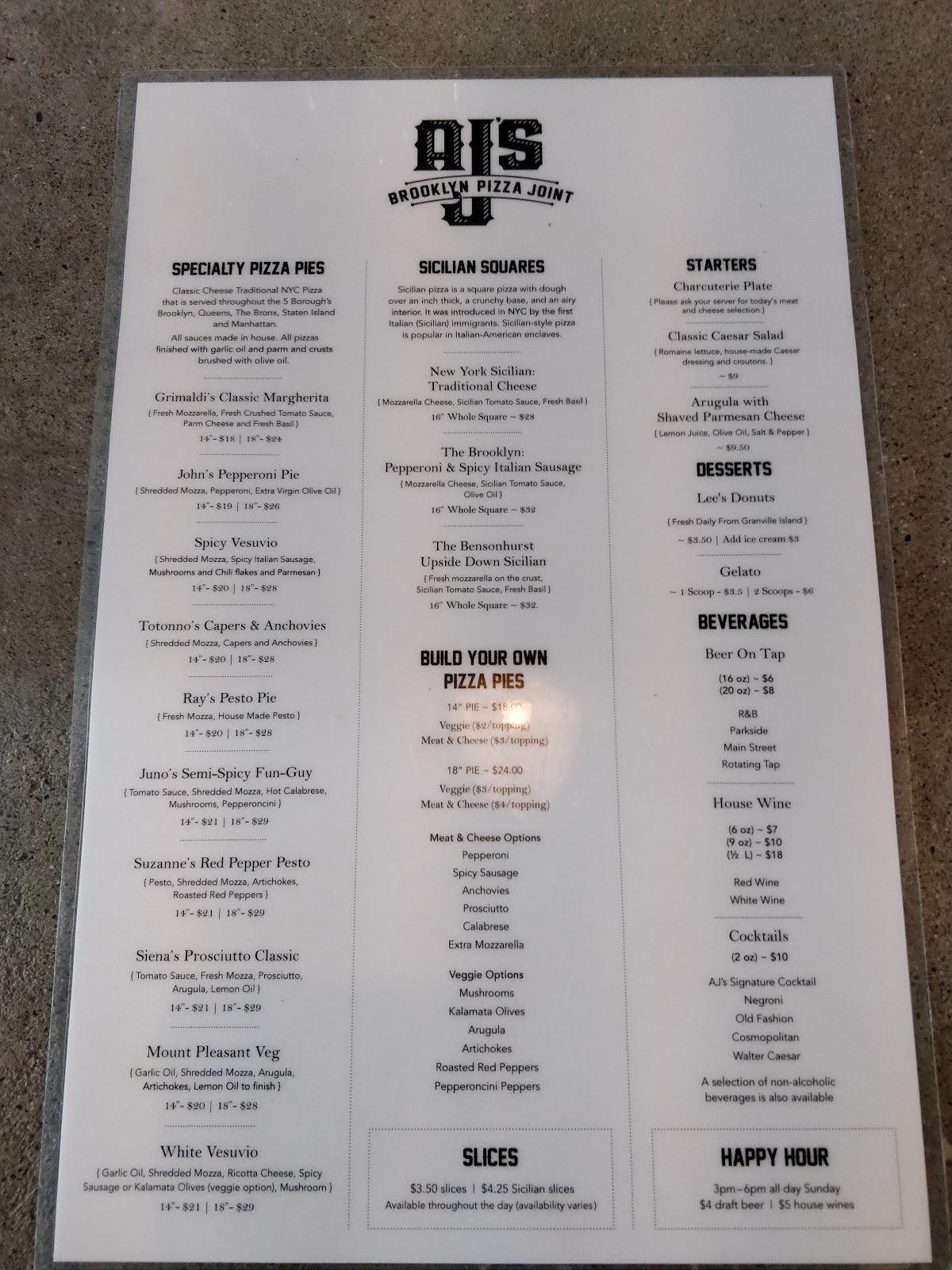 Menu At AJ S Brooklyn Pizza Joint Pizzeria Vancouver   R5e0 AJs Brooklyn Pizza Joint Menu 2022 10 