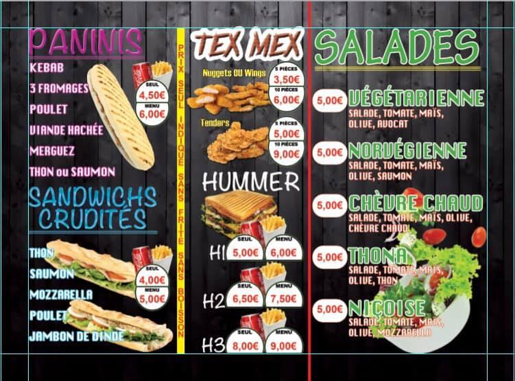 Menu au LE ROI TACOS La Clef Saint Pierre restaurant, Élancourt