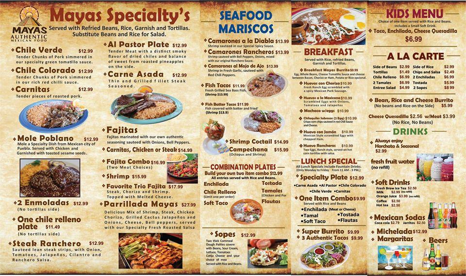 menu-at-mayas-authentic-mexican-food-restaurant-grass-valley