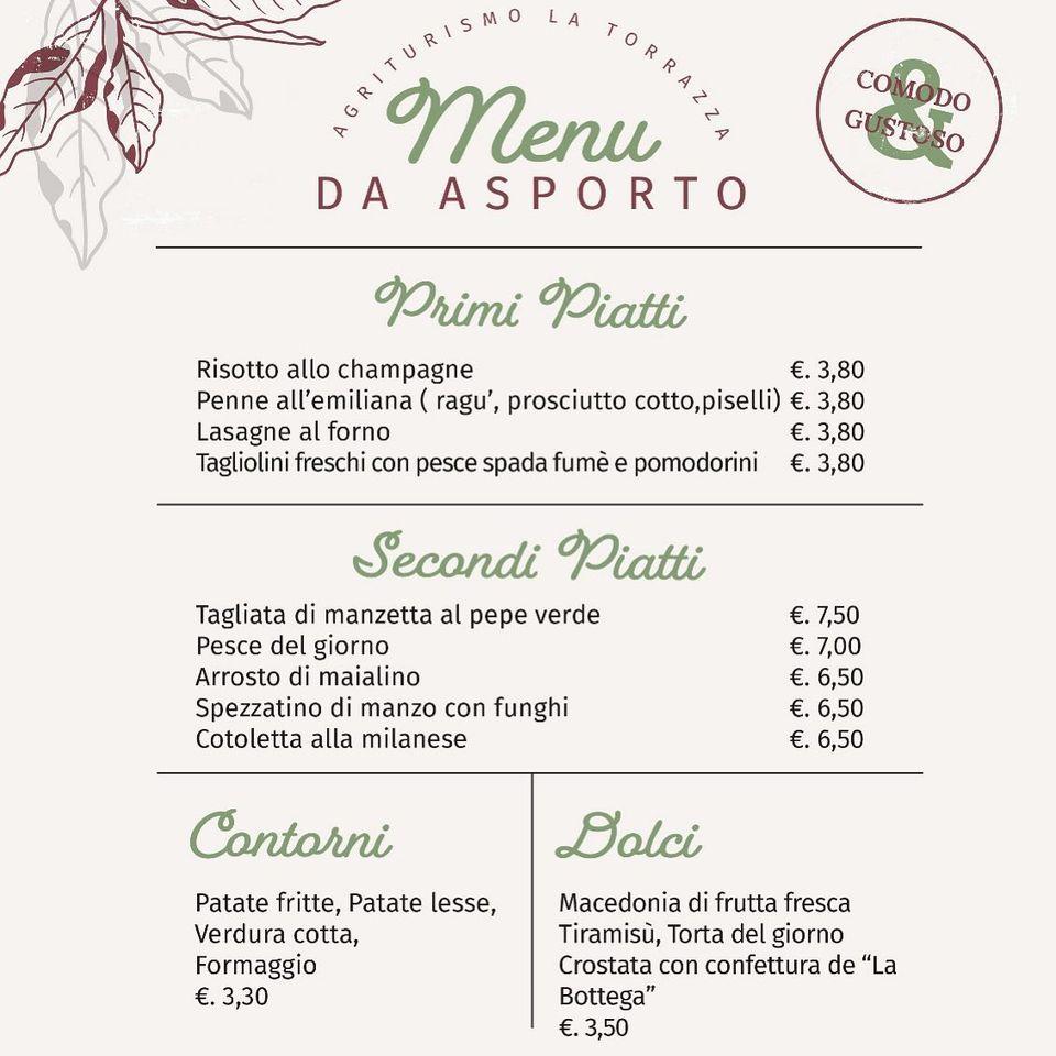 Menu Da Agriturismo La Torrazza Ristorante, Cambiago, Via Matteotti 2C ...