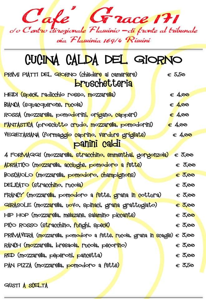 Menu di Grace Cafè 171 