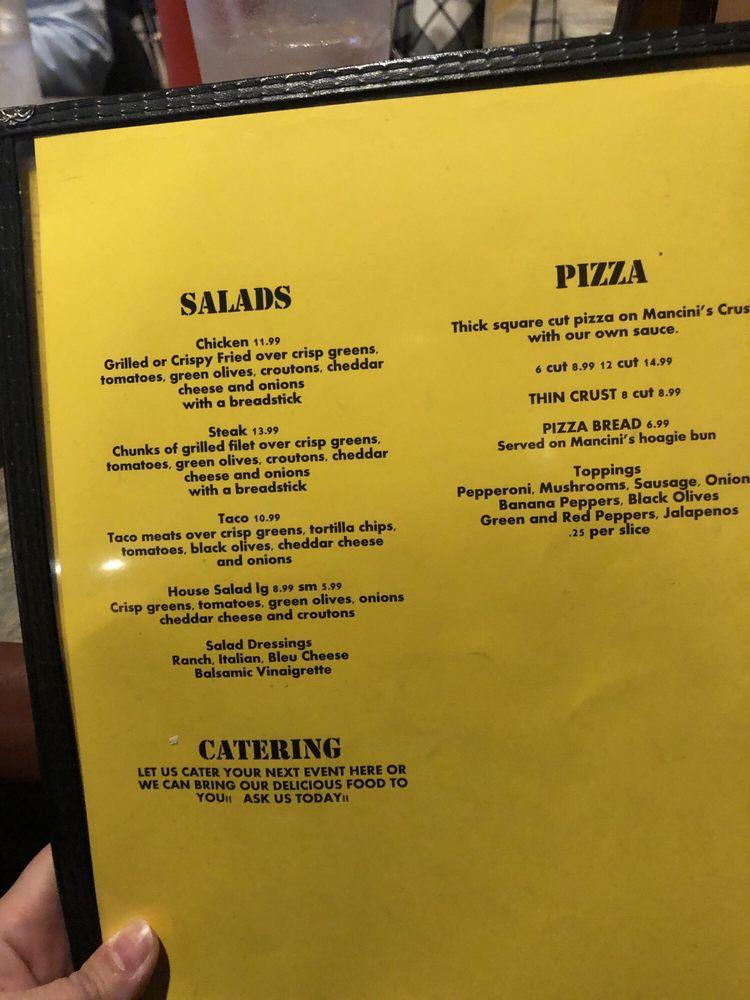 Menu at Mjs Steel City pub & bar, Robinson Township