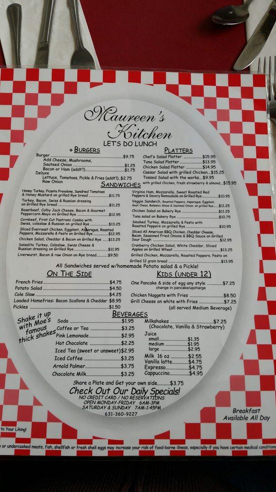 Menu At Maureen S Kitchen Restaurant Smithtown   R5e4 Maureens Kitchen Menu 2022 10 6 