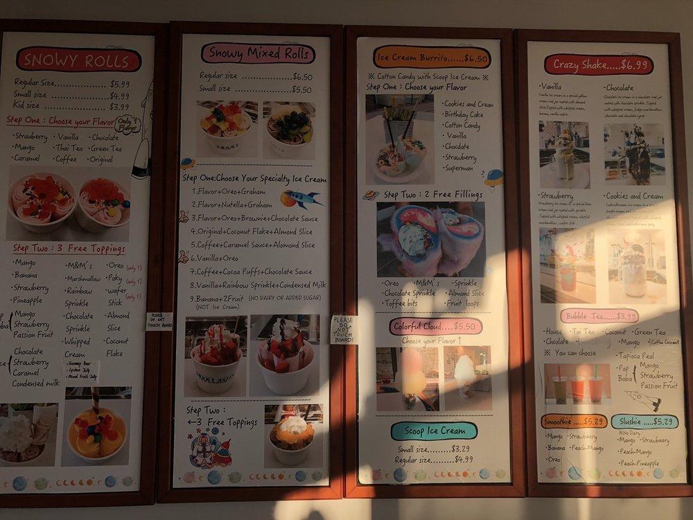 Menu at Snowy Rolls pub & bar, Johns Creek