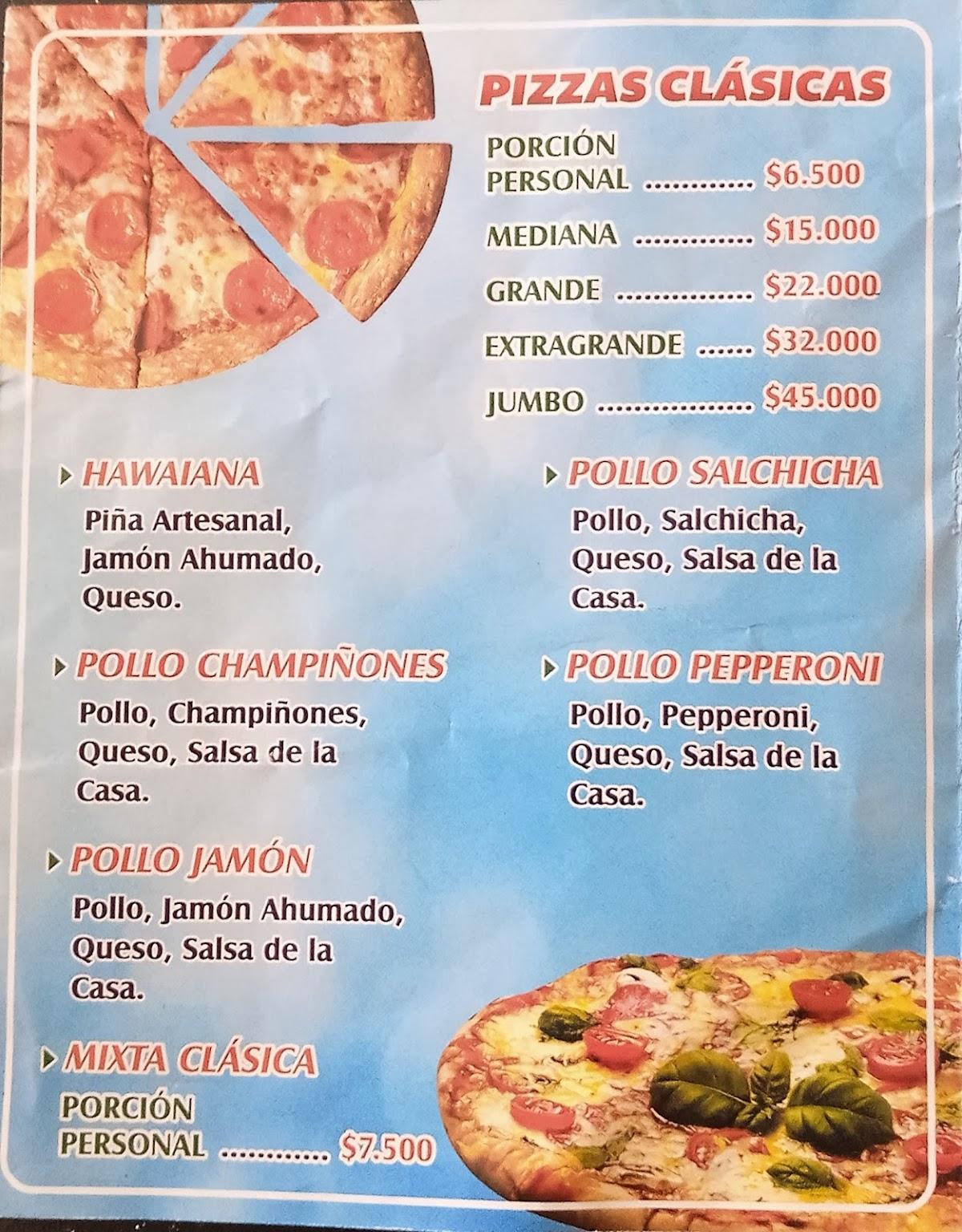 Menu at La Mera Pizza restaurant, Neiva