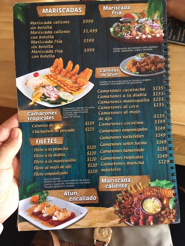 Carta Del Restaurante Cocos Locos Zapopan Av Ludwig Van Beethoven 5104 Col La Estancia 