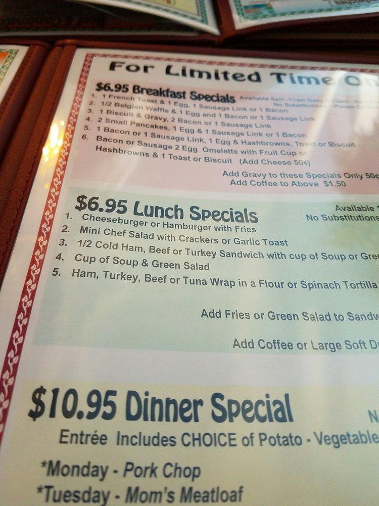 Menu at Herb's Restaurant and Shenanigans Lounge, Grants Pass