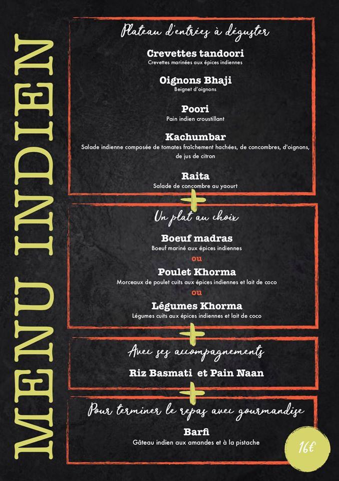 Menu at Dino's Bar, ChampagnaclaRivière