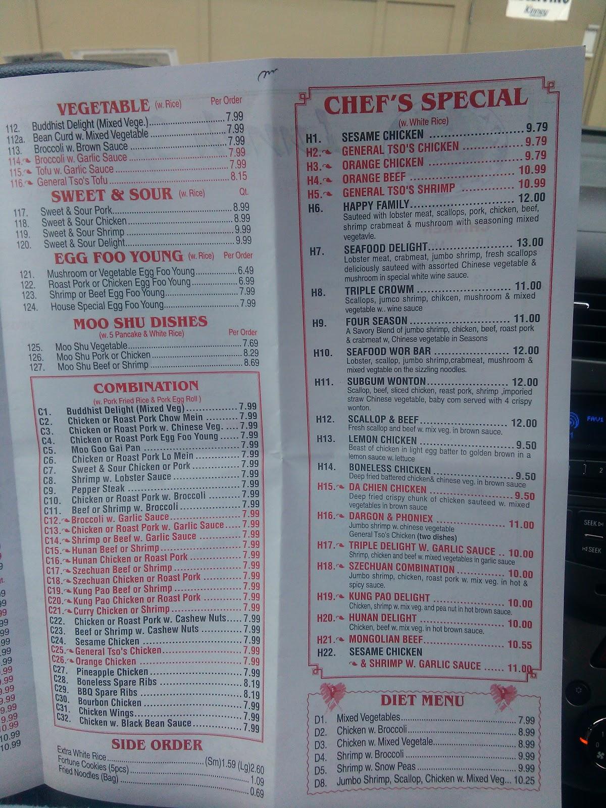 China King Slidell Menu 92 - todtxy5