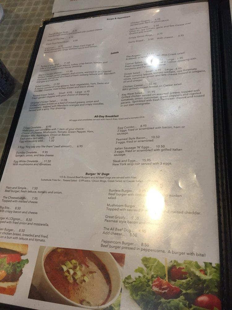 Menu at Dundas Street Grille restaurant, Toronto