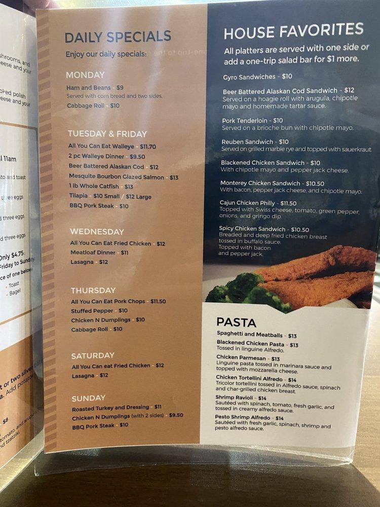 Menu at Uncle Linny's Restaurant, Granite City