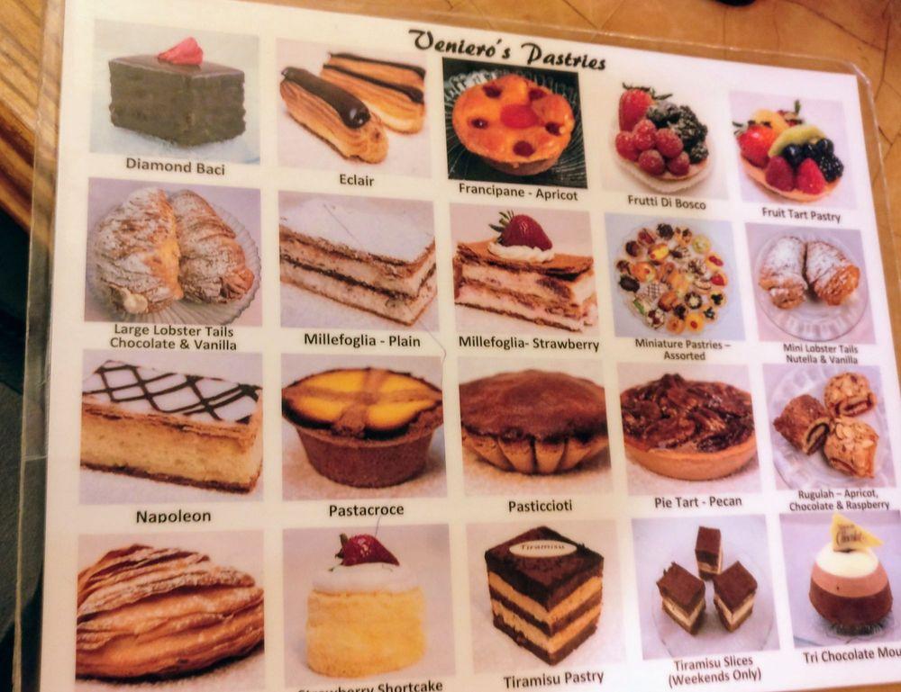 Menu at Veniero's Pasticceria & Caffe desserts, New York City