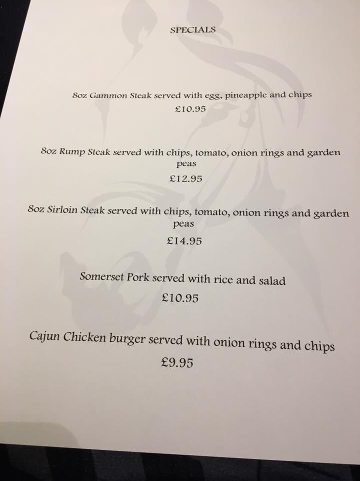 Menu at White Horse, Disley pub & bar, Stockport