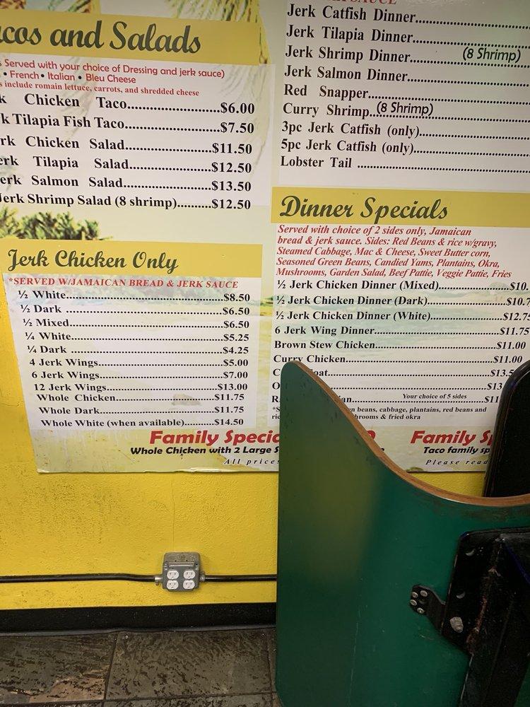 Menu at JR'S Jamaican Jerk2 (Calumet Park) restaurant, Calumet Park