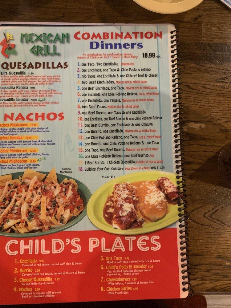 Menu At El Jimador Mexican Grill Pub Bar Shreveport Alkay Dr