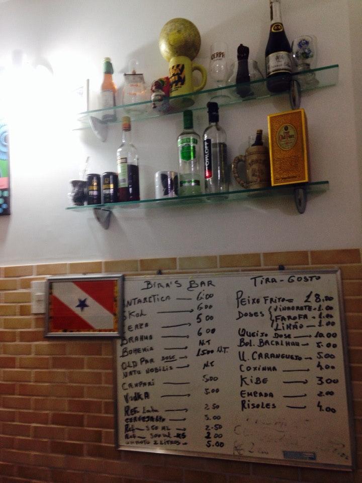 Bira's Bar cardápio