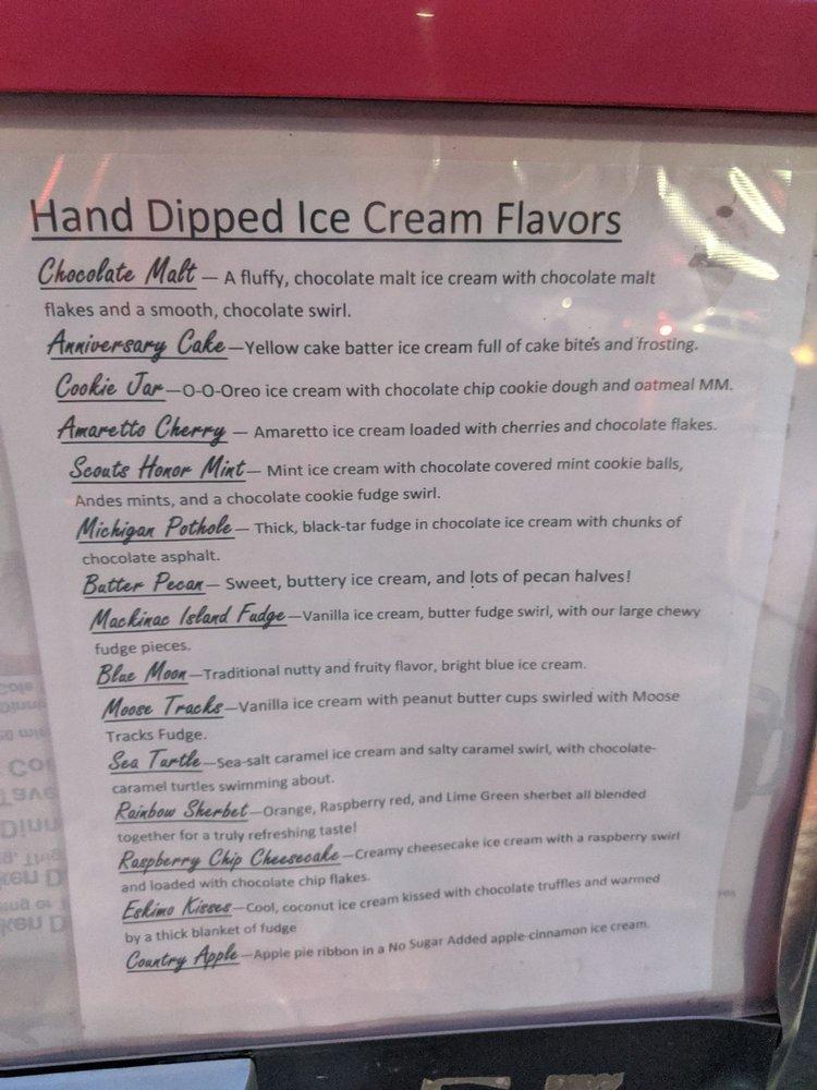 Menu at Jay's Drive In fast food, Oregon
