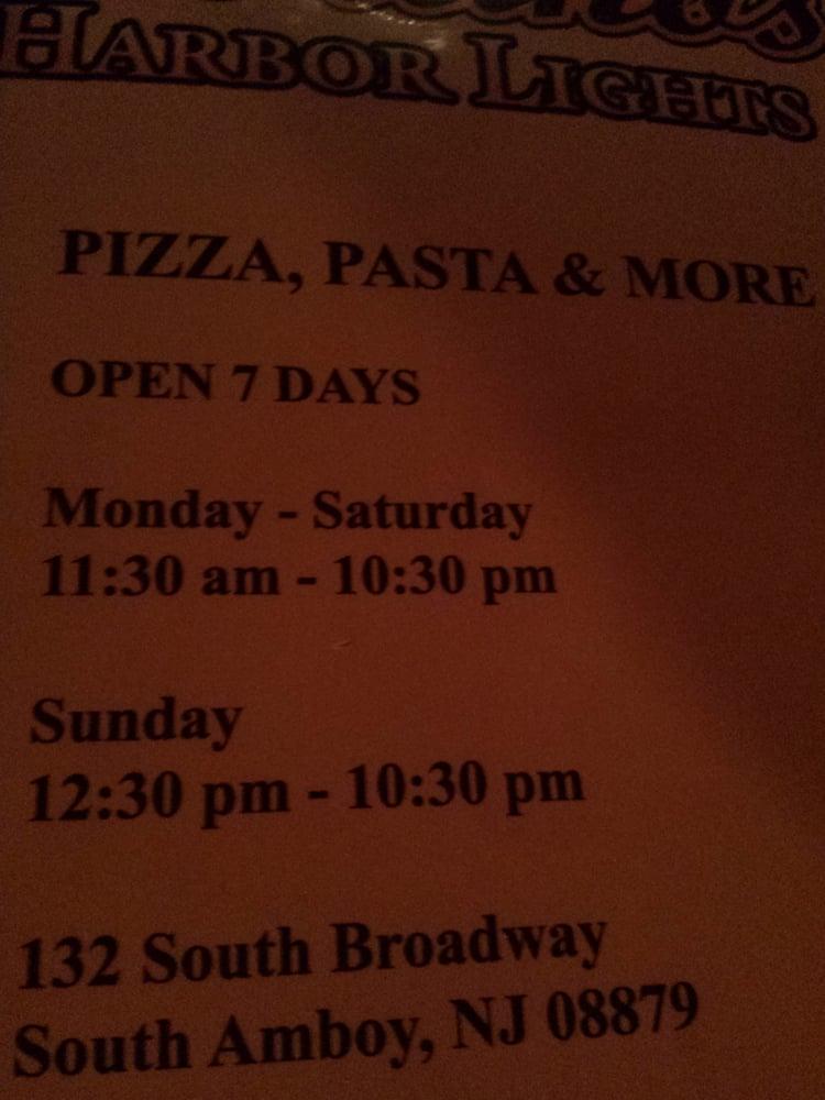 Menu at Sciortino's Harbor Lights pub & bar, South Amboy