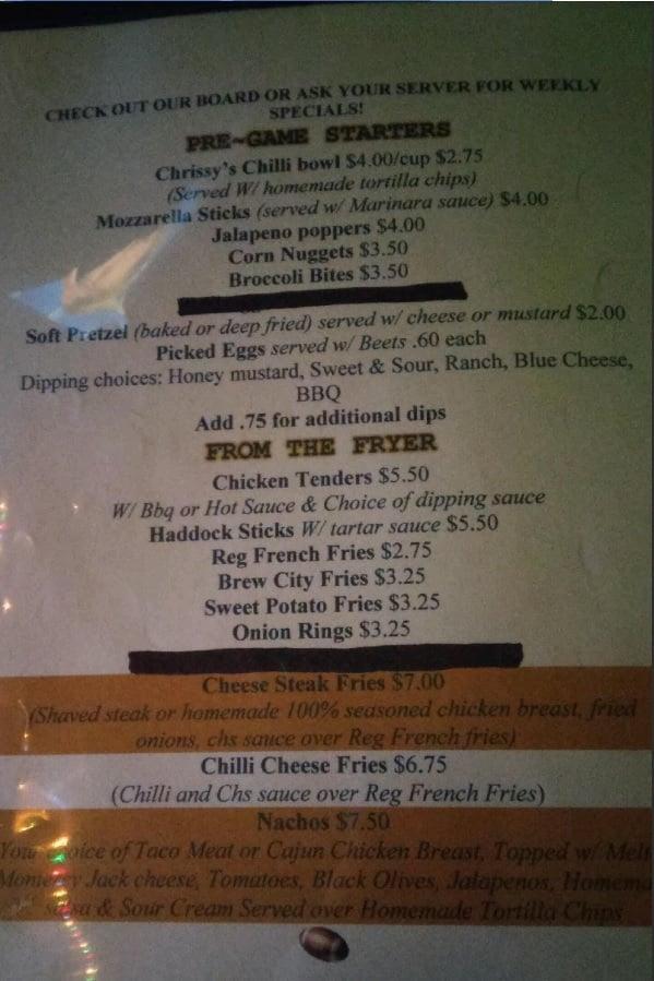 Menu at Domers Bar & Grill, Williamsport