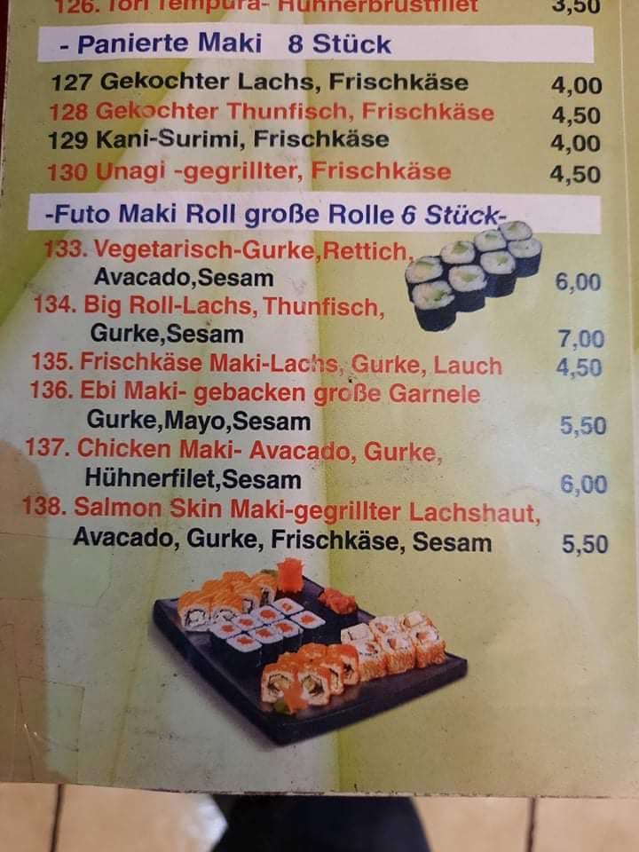 Speisekarte von Asia NiNi & Sushi Bar, Essen