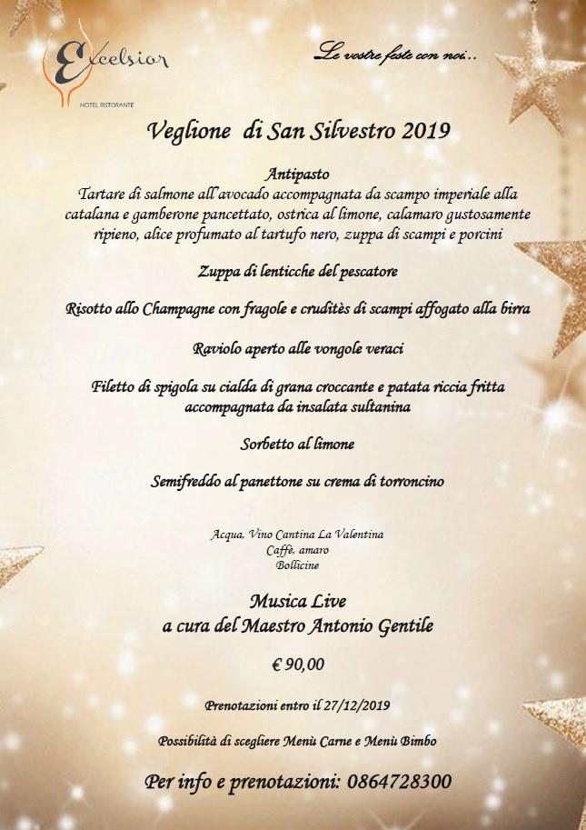 Menu di Hotel Excelsior 