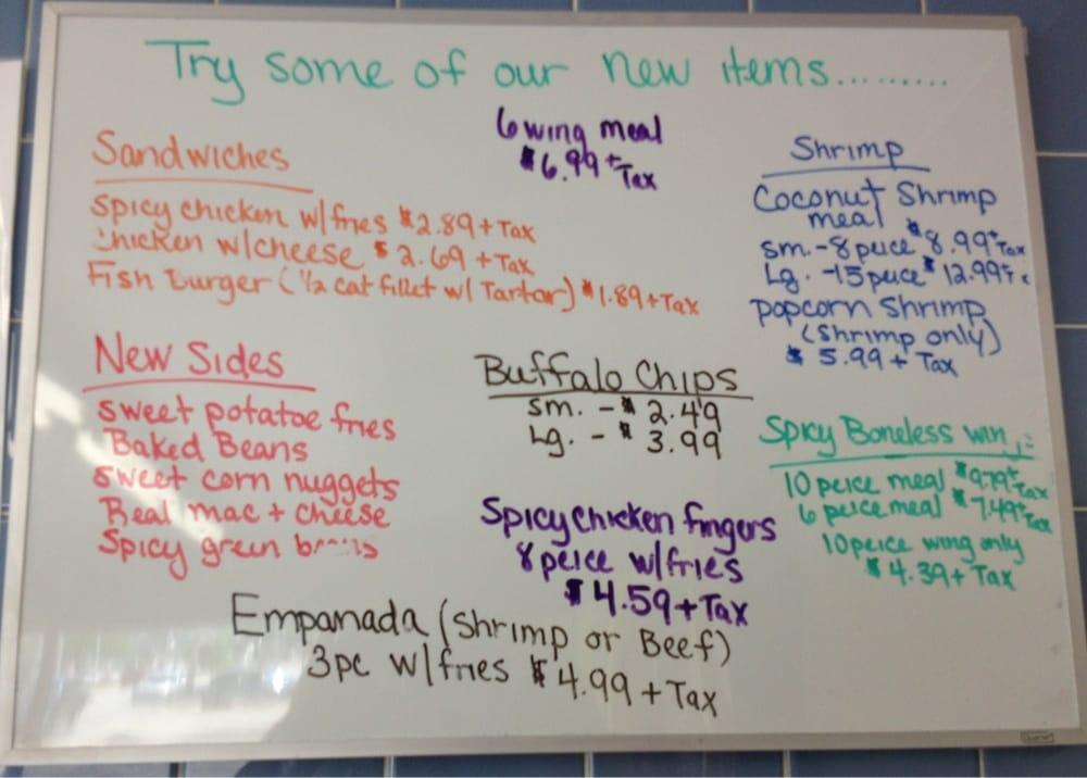 Menu at Fish Express restaurant, Kalamazoo
